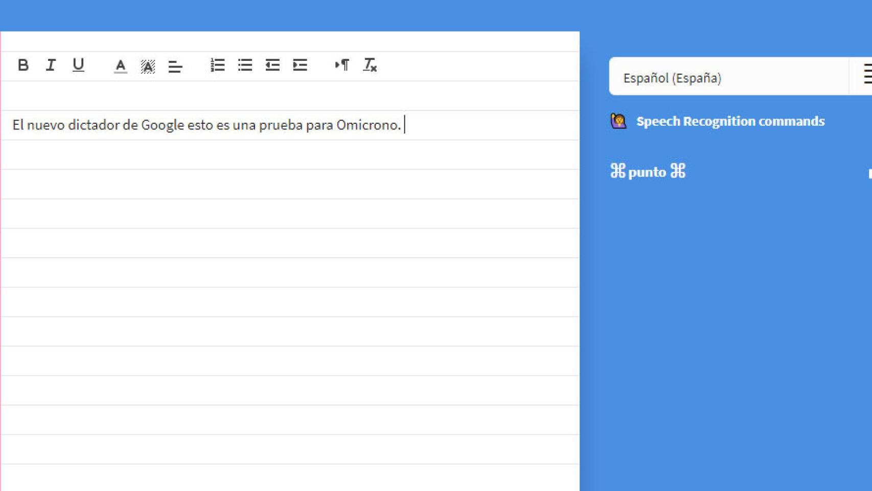 dictation google web dictador dictado destacada