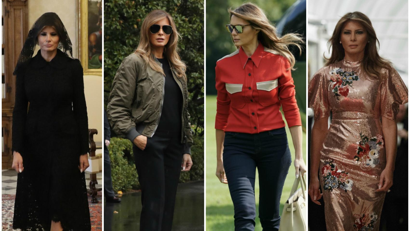 Los 10 looks de Melania Trump.