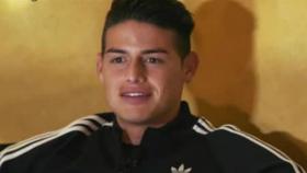 James Rodríguez, durante una entrevista exclusiva a El Chiringuito. Foto: Twitter (@elchiringuitotv)