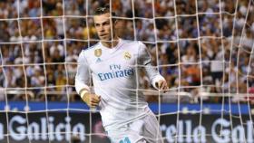 Bale celebra su gol ante el Dépor. Foto Twitter (@ChampionsLeague)