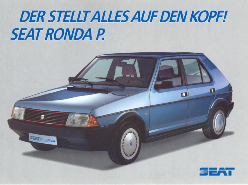 Anuncio del Seat Ronda en Alemania, cuando la empresa aún no había sido adquirida por Volkswagen