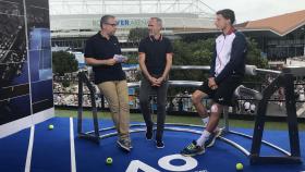 Pablo Carreño, durante una entrevista con Eurosport en el Abierto de Australia.