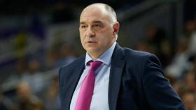 Pablo Laso durante un partido del Madrid