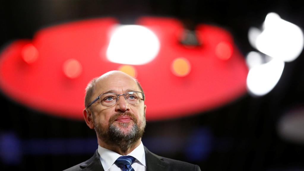 Schulz, durante la reunión de este domingo.