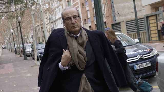Francis Franco llegando a los juzgados de Teruel.