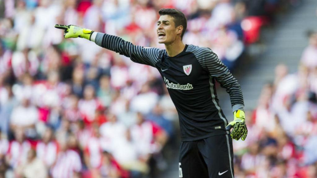 Kepa Arrizabalaga, durante un partido con el Athletic.