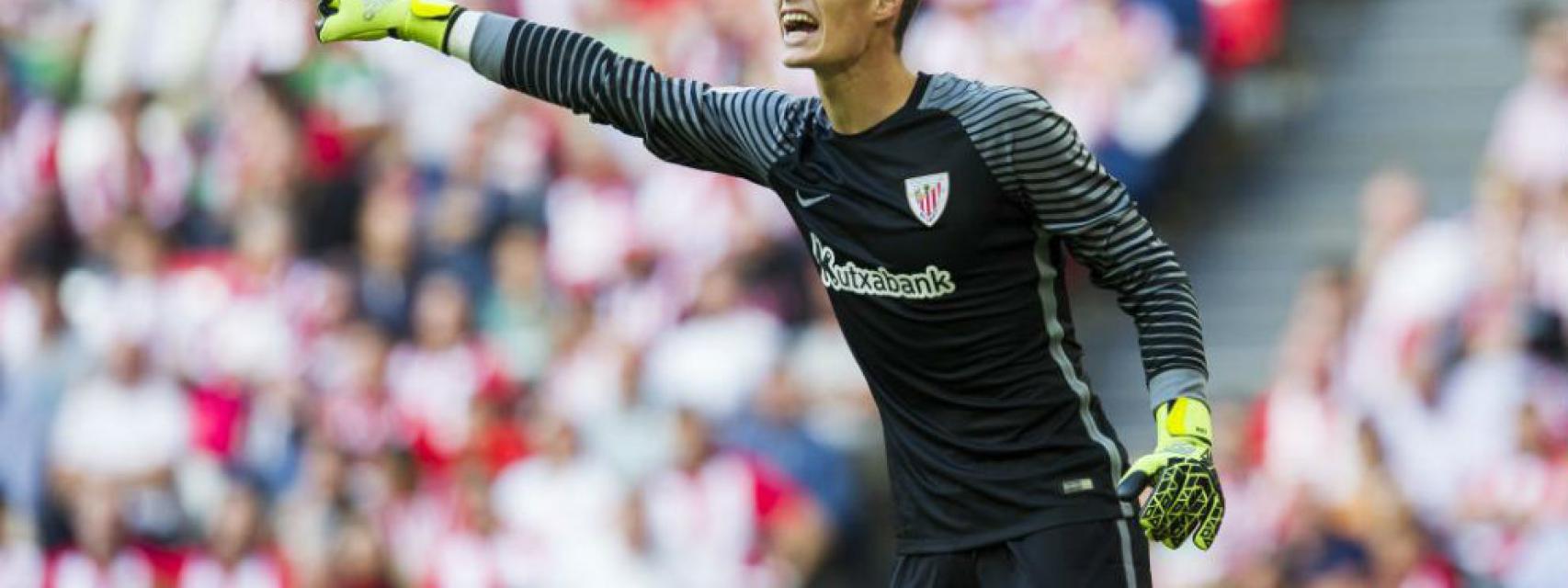 Kepa Arrizabalaga, durante un partido con el Athletic.