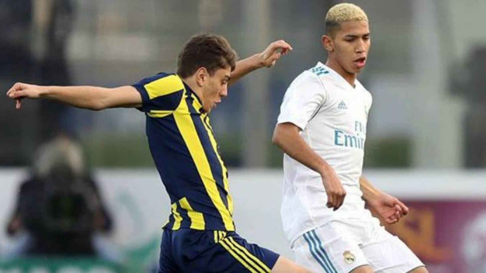 Julio, en un partido del Juvenil C