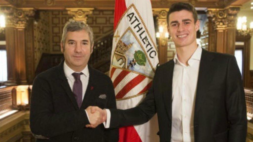 Kepa renueva con el Athletic. Foto athletic-club.eus