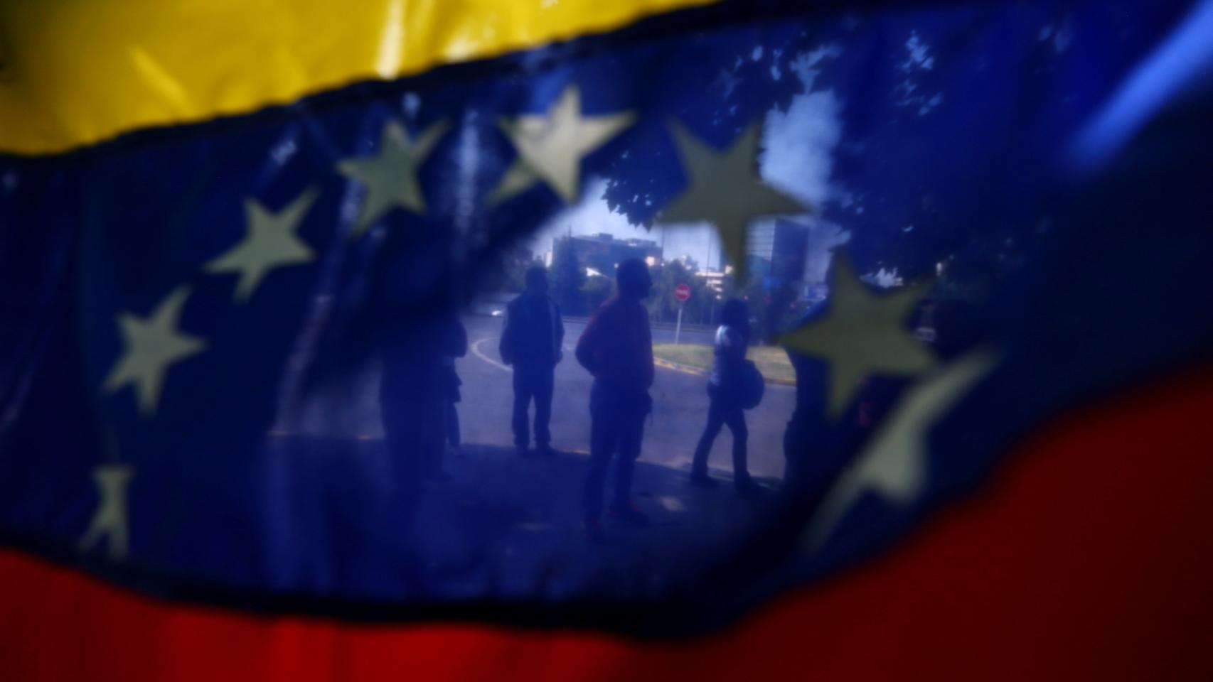 La bandera de Venezuela.