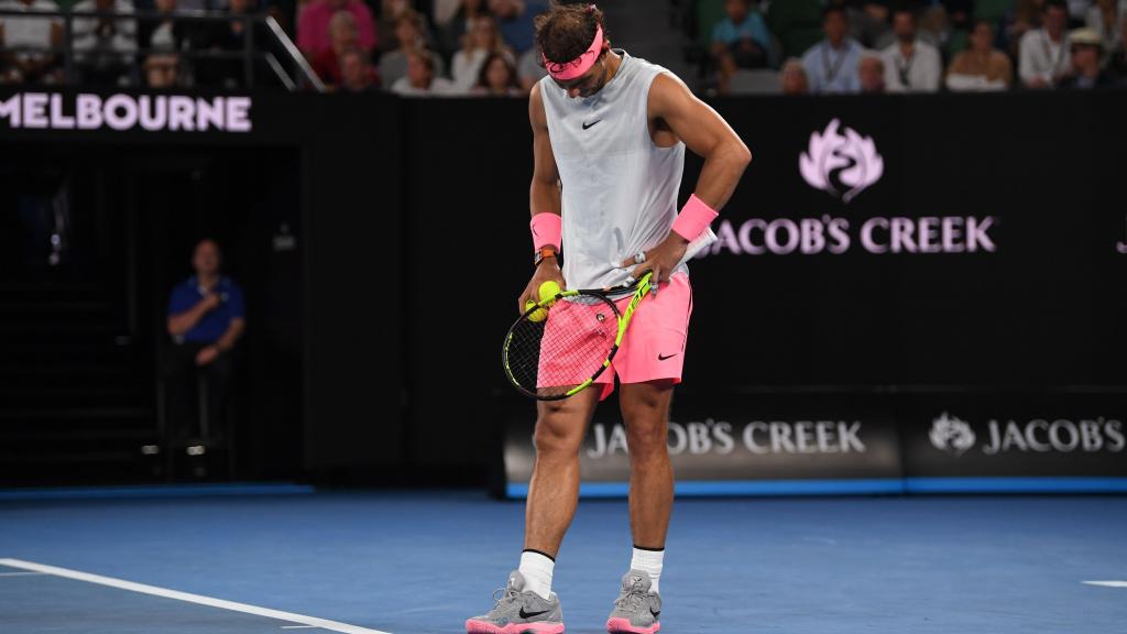 Nadal, en un momento del partido de cuartos de final.