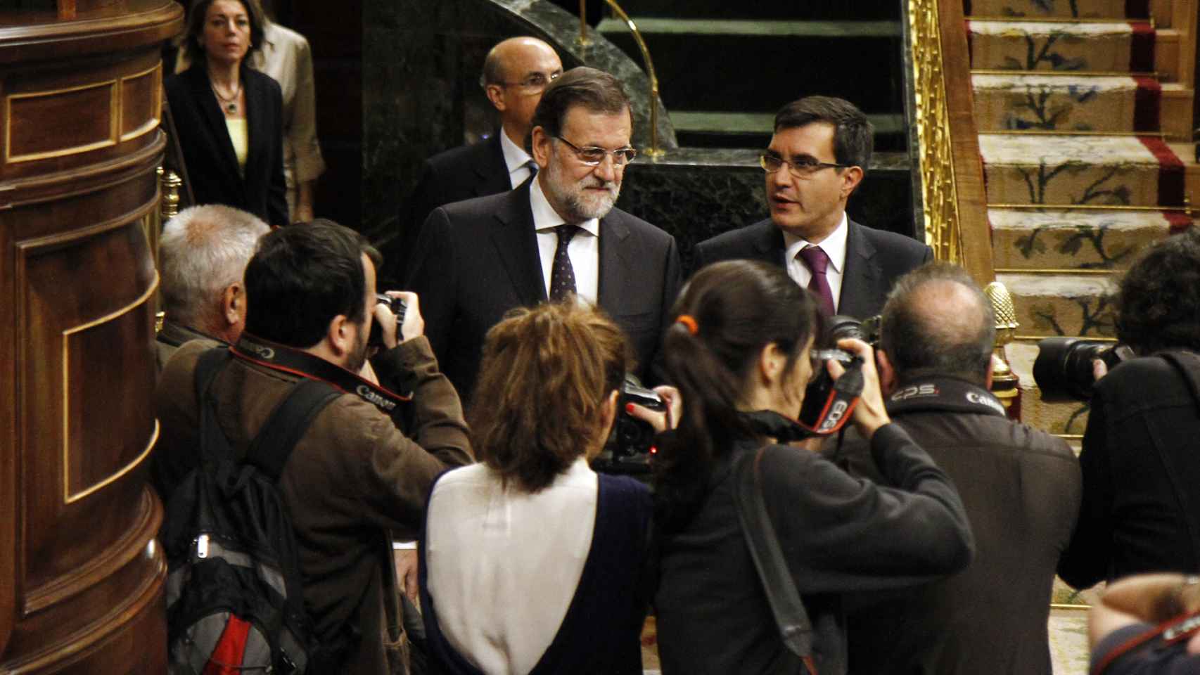 Mariano Rajoy junto a José Luis Ayllón, quien fue su jefe de Gabinete.