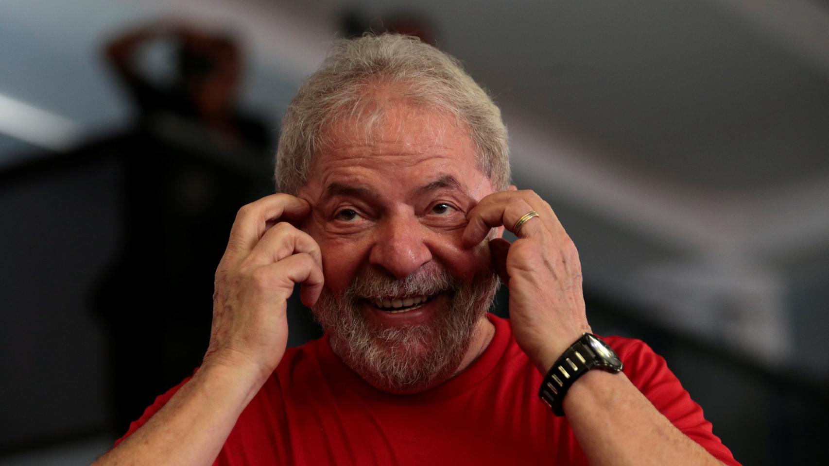 Lula da Silva durante un mitin.