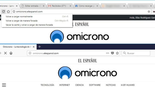 refrescar web google chrome mozilla firefox