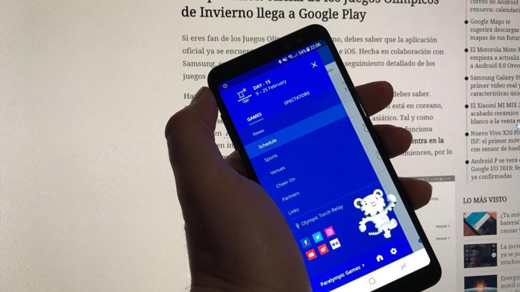 Sigue los Juegos Olímpicos de Invierno con la aplicación oficial