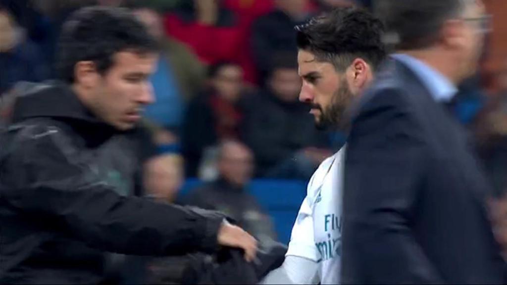 Isco Alarcón tras el cambio frente al Leganés