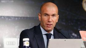 Zidane, en rueda de prensa tras el partido contra el Málaga