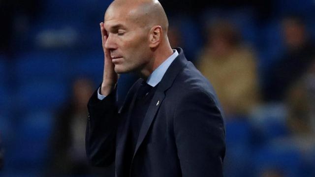 Zidane, en el partido ante el Leganés.