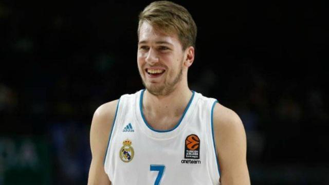 Doncic, en un partido con el Real Madrid