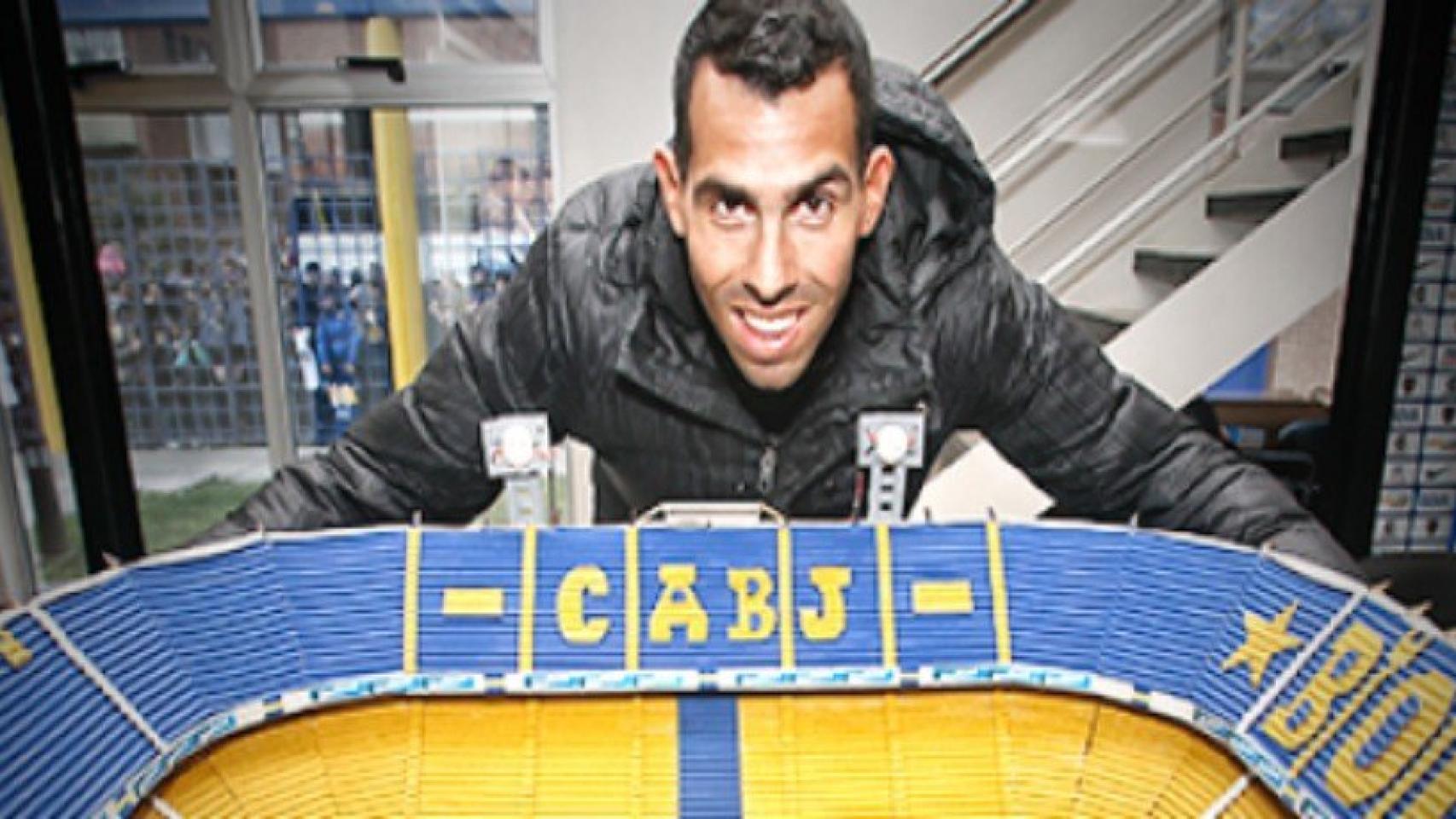 Carlos Tévez. Foto: bocajuniors.com.ar