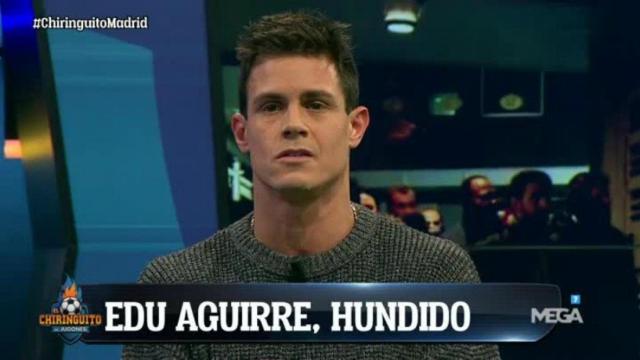 Edu Aguirre. Foto. Twitter (@elchiringuitotv)