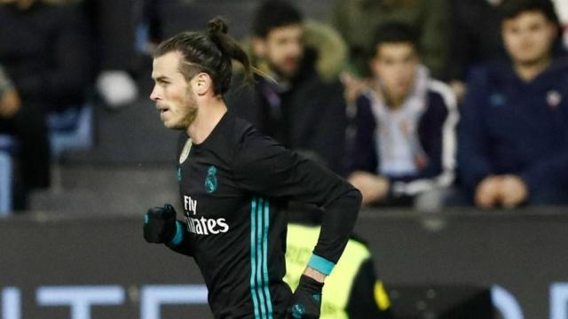 Gareth Bale, tras marcar su gol al Celta