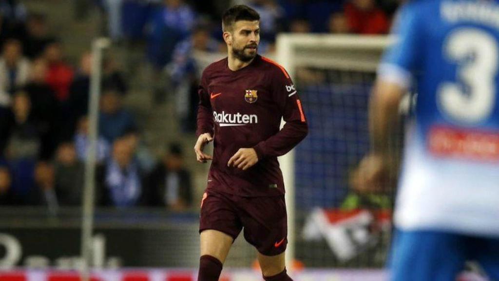 Piqué, ante el Espanyol en la Copa. Foto: fcbarcelona.es