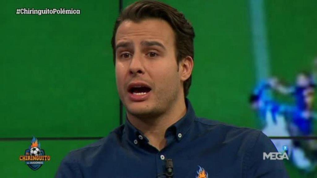 Juanfe Sanz, en El Chiringuito. Foto: Twitter (@elchiringuitotv)