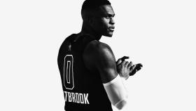 Russell Westbrook con la camiseta del All-Star 2018.