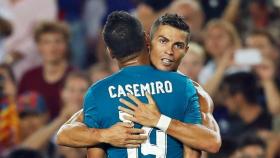 Casemiro felicita a Cristiano por su gol