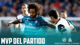 Marcelo: MVP, del Valencia - Real Madrid de La Liga