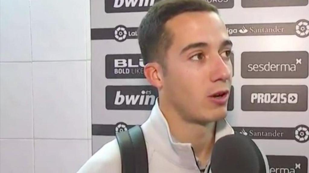 Lucas Vázquez, en zona mixta