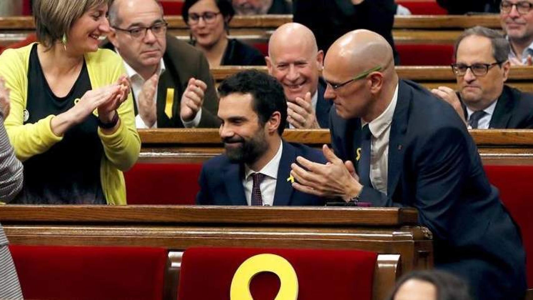 Torrent al ser nombrado presidente del Parlament