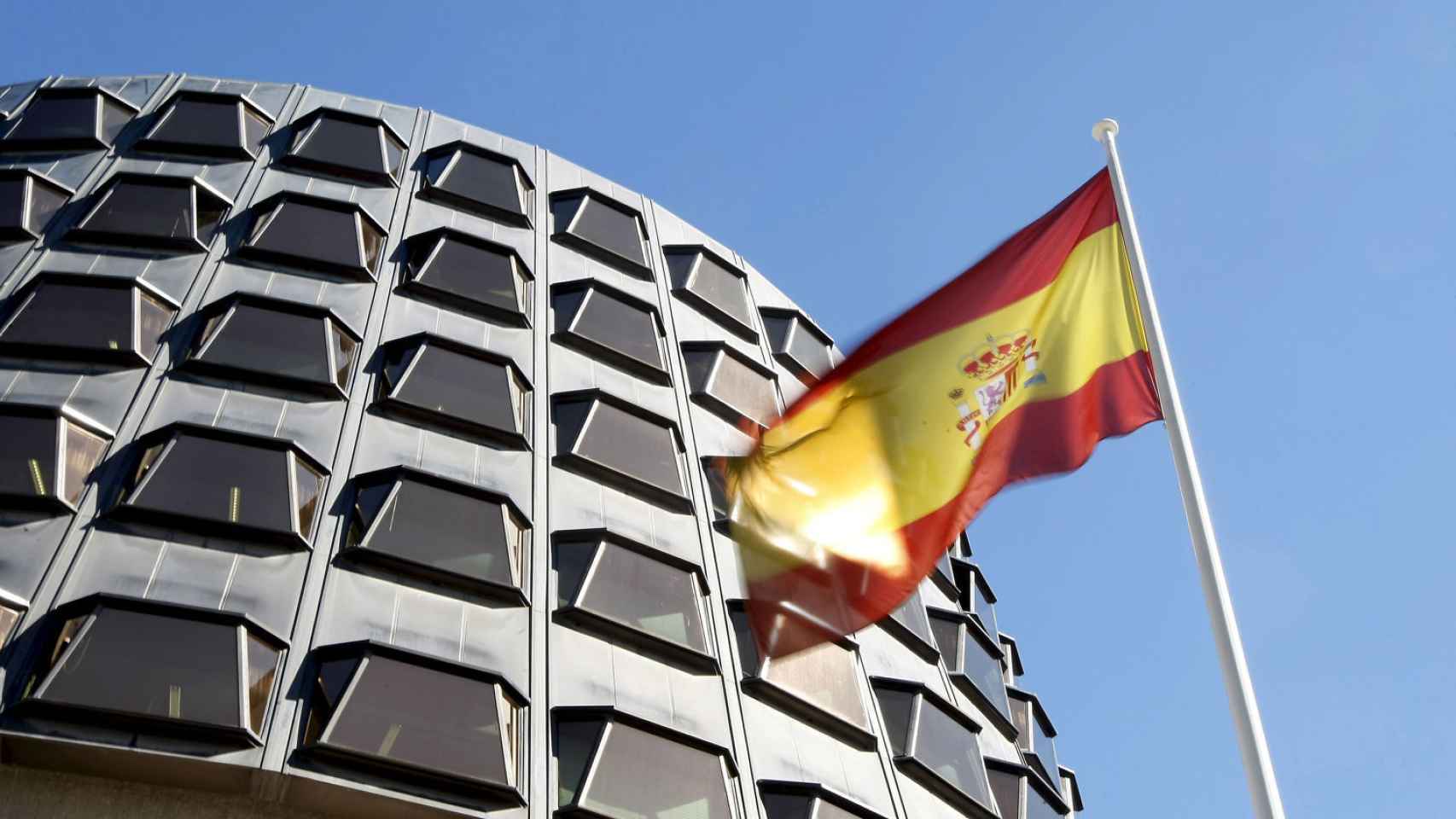 Imagen de la fachada de la sede del Tribunal Constitucional, en Madrid.