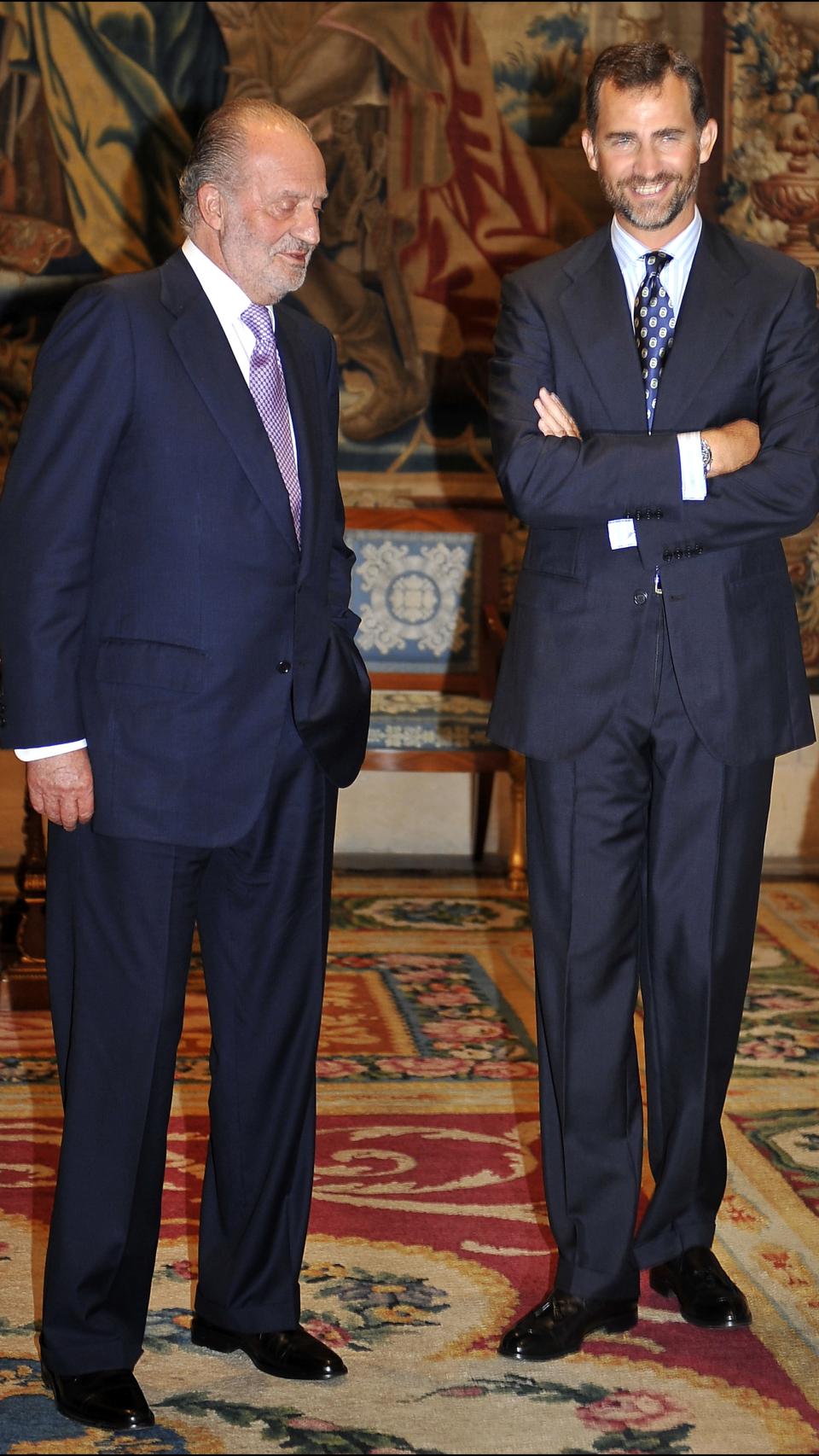 Juan Carlos y Felipe VI.