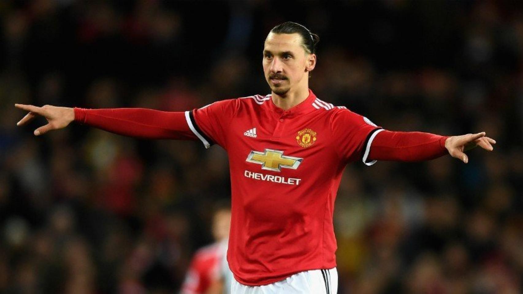 Ibrahimovic, con el United. Foto manutd.com