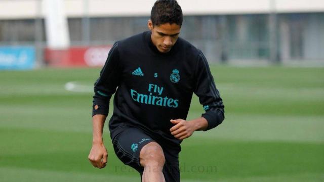 Raphael Varane, ejercitándose en solitario