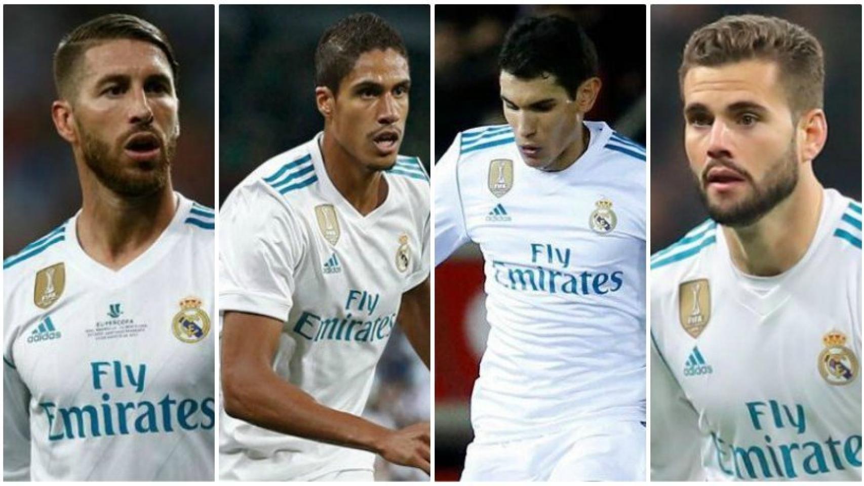 Ramos, Varane, Vallejo y Nacho, los centrales del Real Madrid