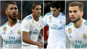 Ramos, Varane, Vallejo y Nacho, los centrales del Real Madrid