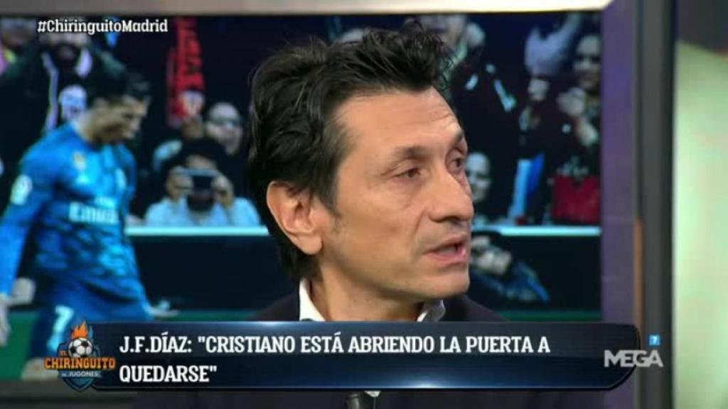 José Félix Díaz en El Chiringuito. Foto: Twitter (@elchiringuitotv)