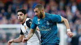 Benzema, contra el Valencia