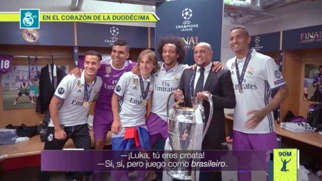 Modric celebra la Duodécima con el clan brasileño