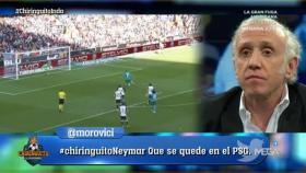 Inda, en El Chiringuito. Foto: Twitter (@elchiringuitotv)