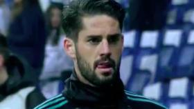 Isco durante un calentamiento