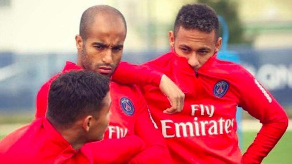 Lucas Moura y Neymar en el PSG. Foto Instagram (@lucasmoura7)