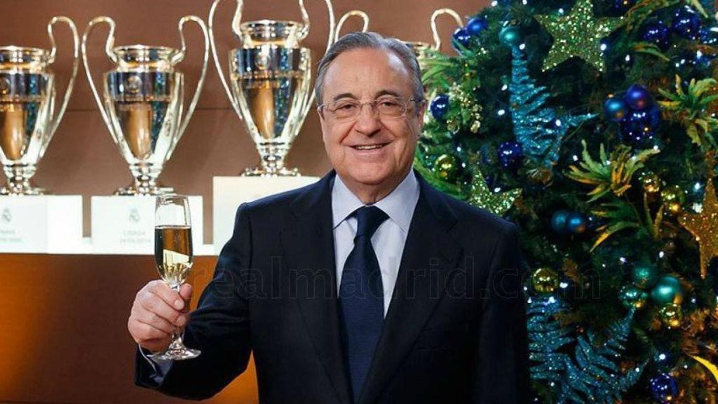 Florentino Pérez felicita las Navidades a los madridistas