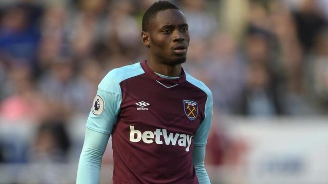 Diafra Sakho en un partido con el West Ham.