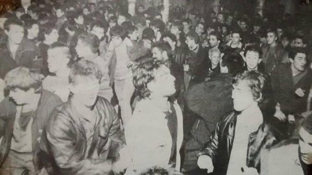 Un gaztetxe en Bilbao a principios de los 80. Los gaztetxes eran espacios ocupados