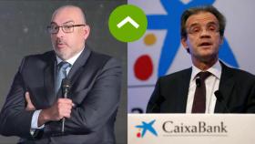 Emilio Gayo (Telefónica) y Jordi Gual (Caixabank).
