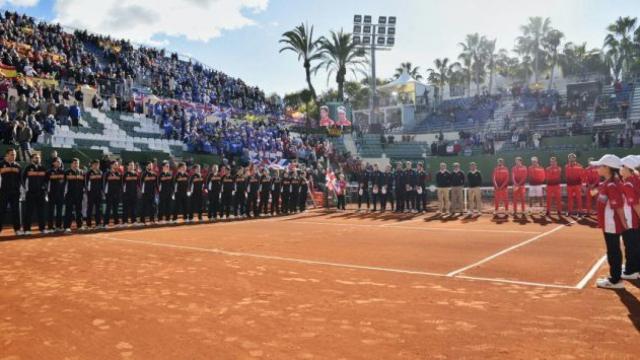 Acto de presentación de la eliminatoria España-Gran Bretaña en el CT Hotel Puente Romano.